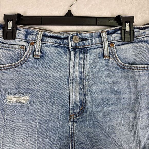 Silver Jeans High Rise Raw Hem Distress Detail Desirable Jean Shorts Size 29 - Picture 4 of 13